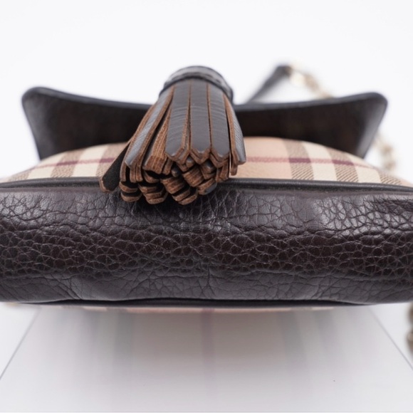 BURBERRY Haymarket Check Mini Tassel
Crossbody Bag - Picture 6 of 14